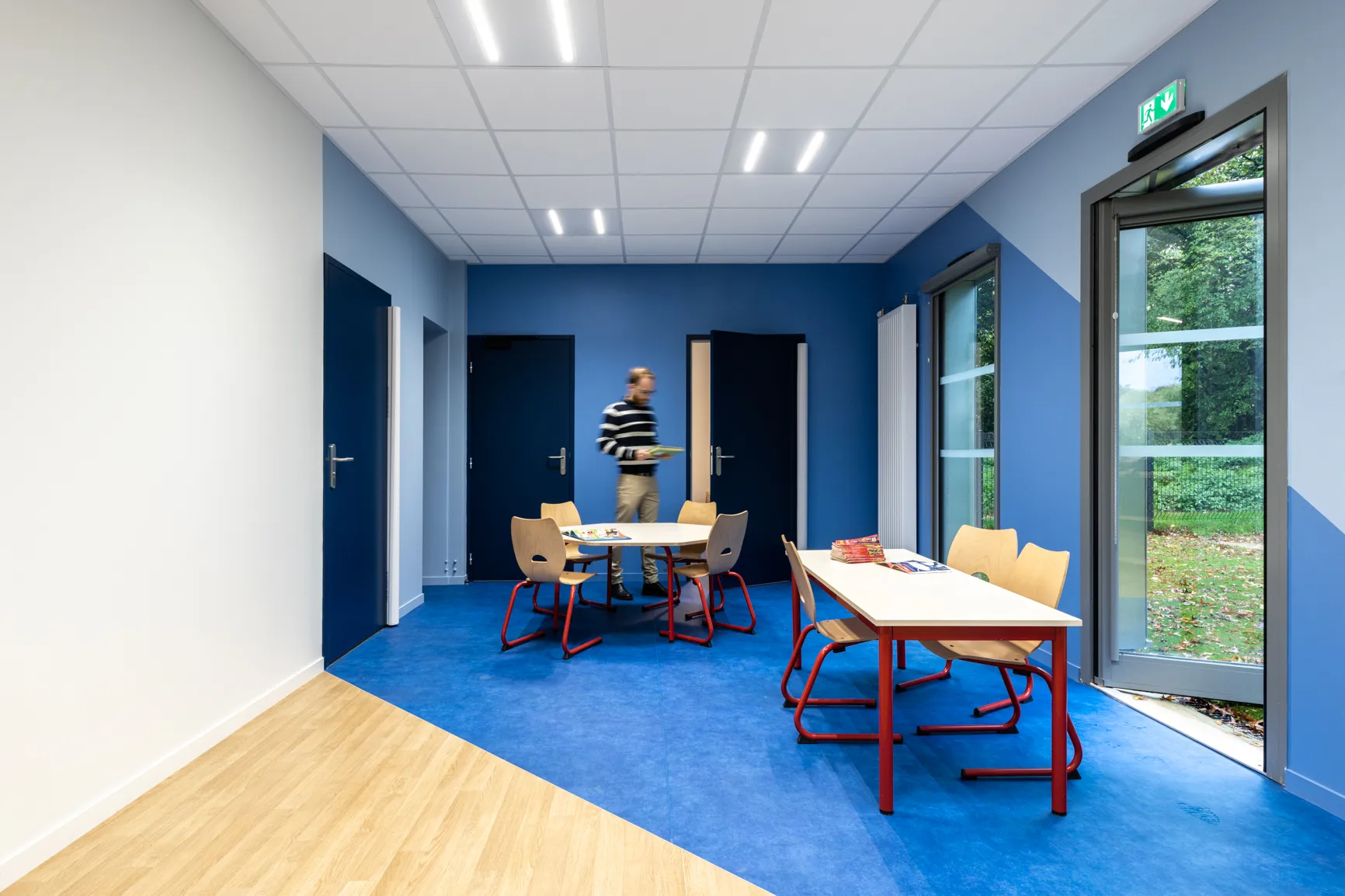 bureau d'intérieur vu décalé